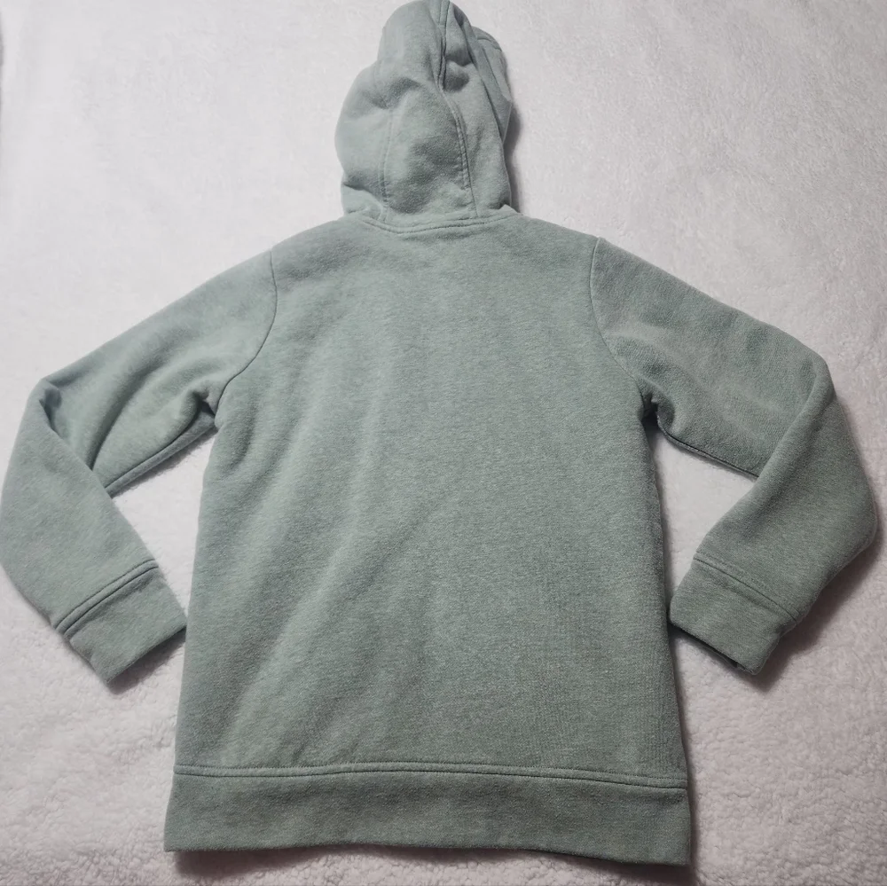 Wonder Nation Girl's Light Green Plush Lined Zip Up Hoodie Size Large (10-12)